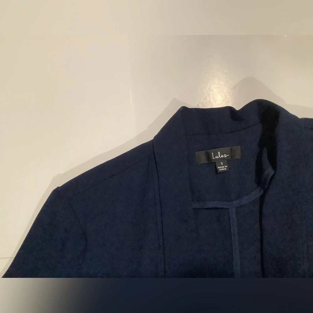 Lulu's Elegant Blue Blazer - Picture 3 of 5
